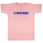 Camiseta de Algodão Cressi Lisa - Masculina ROSA