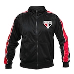 Jaqueta São Paulo F.C Clouds Tricolor Braziline - Masculina PRETO