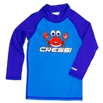 Camiseta de Poliamida Cressi Manga Longa Uv50 - Infantil AZUL