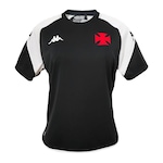 Camisa Vasco da Gama Baby Look 2024 Comissão Técnica Kappa - Feminina PRETO