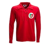 Camiseta Manga Longa da Portuguesa 1920 Liga Retro - Masculina VERMELHO