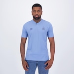 Camisa Polo Umbro Santos Viagem 2024 - Masculina AZUL