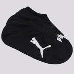 Kit Meias Sapatilha Puma com 3 Pares - Feminina PRETO