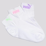 Kit Meias Cano Baixo Puma com 3 Pares - Feminina BRANCO