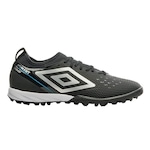 Chuteira Society Umbro Adamant Top Speed Club - Adulto PRETO/AZUL