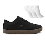 Tênis Mormaii Urban Free + 3 Pares de Meias - Masculino PRETO/MARROM