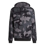 Blusão de Moletom com Capuz adidas Camo Hd - Masculino PRETO