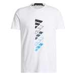 Camiseta adidas Estampada Logo Aeroready Designed For Training - Masculina BRANCO