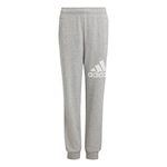 Calça adidas Algodão Essentials Regular Fit Big Logo - Infantil CINZA