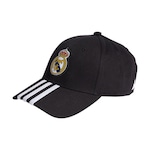 Boné Aba Curva adidas Baseball Home Real Madrid - Strapback - Adulto PRETO