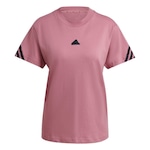 Camiseta adidas Future Icons Três Listras - Feminina VERMELHO