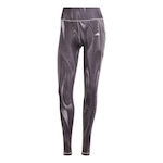 Calça Legging adidas Estampada Optime - Feminina CINZA