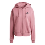 Jaqueta de Moletom com Capuz adidas Future Icons Três Listras - Feminina ROSA