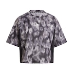 Camiseta adidas Estampada Train Essentials Flower Tie-Dye - Feminina PRETO