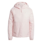 Jaqueta com Capuz adidas Insulated Essentials Três Listras - Feminina ROSA