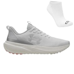 Tênis Under Armour Charged Great + Meia - Unissex BRANCO/CINZA