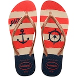 Chinelo Havaianas Slim Nautical - Unissex AZUL ESCURO