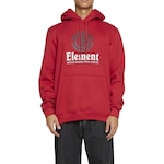 Blusão de Moletom Element Canguru Vertical 280G - Masculino VERMELHO