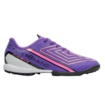 Chuteira Society Umbro Chrome - Adulto Roxo/Rosa