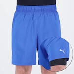 Shorts Puma Run Favorite 2 em 1 - Masculino AZUL