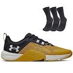 Kit Tênis Tribase Reps + 3 Pares de Meia Cano Alto - Masculino AMARELO