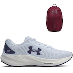 Kit Tênis de Corrida Under Armour Charged Starlight + Mochila Hustle Lite - Feminino BRANCO