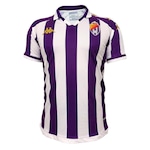 Camisa Valladolid Kappa 2024 Uniforme 1 - Masculina BRANCO/ROXO