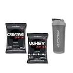 Kit Turbo Whey Protein Refil 907G Baunilha + Creatine 1Kg Black Skull + Coqueteleira 700Ml X-Pro Nao Se Aplica