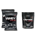 Kit 2X Turbo Whey Protein Refil 907Gr Baunilha + Creatine 300G Refil Black Skull Nao Se Aplica