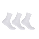 Kit de Meias Cano Médio Hoahi Longo Atoalhado com 3 Pares - Adulto BRANCO