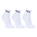 Kit de Meias Cano Médio Fila Logo com 3 Pares - Adulto BRANCO