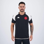 Camisa do Vasco Kappa Treino Comissão 2024 - Masculina PRETO