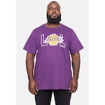 Camiseta NBA Plus Size City2City Los Angeles Lakers  - Masculina ROXO