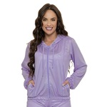 Jaqueta com Capuz Manalinda Allure - Feminina ROXO CLARO