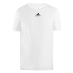 Camiseta adidas Small Logo - Masculina BRANCO/PRETO