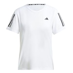 Camiseta adidas Own The Run Base - Feminino BRANCO/PRETO