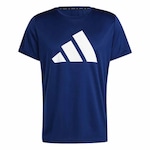 Camiseta adidas Run It - Masculina AZUL ESC/BRANCO