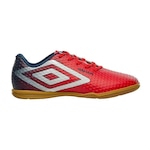 Chuteira Futsal Umbro Warskin - Adulto VERMELHO/AZUL