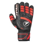 Luvas de Goleiro Poker Futebol Campo Pro Classical - Adulto PRETO/VERMELHO