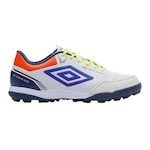 Chuteira Society Umbro X-Confort - Adulto BRANCO/LARANJA