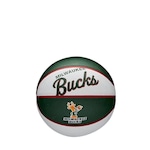 Mini Bola Basquete Wilson Nba Retro Bucks VERDE ESC/BRANCO