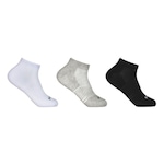 Kit de Meias Cano Curto Hoahi com 3 Pares - Masculino CINZA/PRETO