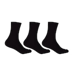 Kit de Meias Cano Longo Hoahi com 3 Pares - Masculino PRETO