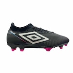 Chuteira de Campo Umbro Adamant Top Premier - Adulto PRETO/CINZA