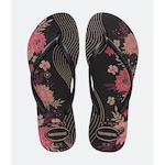 Chinelo Havaianas Slim Organic - Feminino PRETO