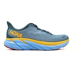 Tênis Hoka Clifton 8 - Masculino Azul/Amarelo