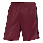 Shorts adidas 3 Listras - Masculino ROXO/PRETO