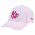 Boné Aba Curva New Era 9 New York Yankees - Snapback - Adulto Rosa Cla/Rosa