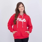 Blusão de Moletom Fila Letter Ii - Feminino VERMELHO