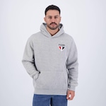 Blusão de Moletom com Capuz São Paulo Freedom - Masculino CINZA